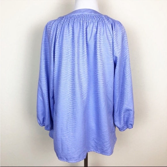 Dana Buchman Lavender 3/4 Length Sleeve Blouse - Size Large - Picture 5 of 8